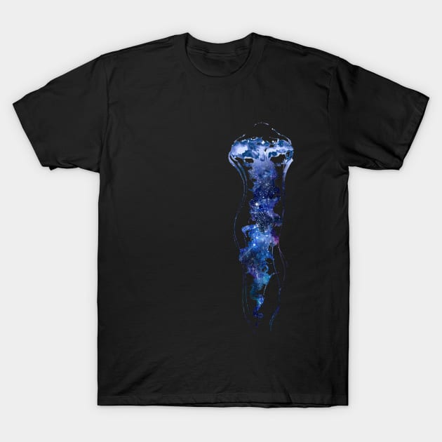 Hydro Flask stickers - ocean blue jellyfish galaxy space | Sticker pack set T-Shirt by Vane22april